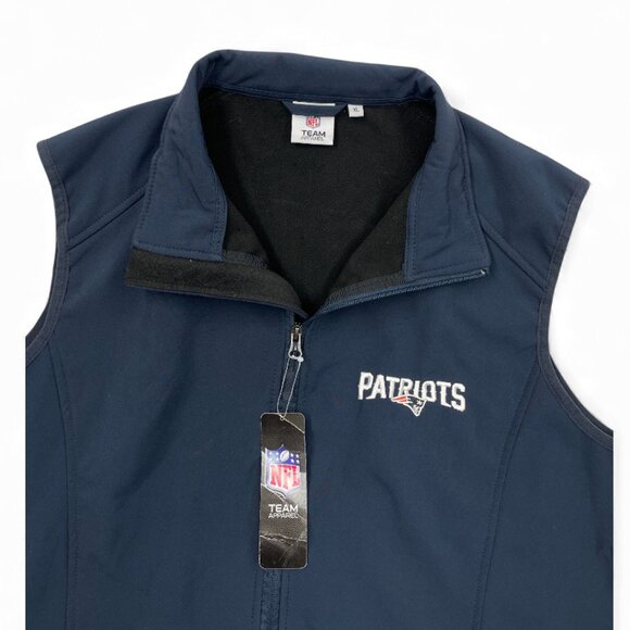 New England Patriots Soft Shell Fleece Lined Team Apparel VEST Jacket Men's XL - Picture 2 of 8